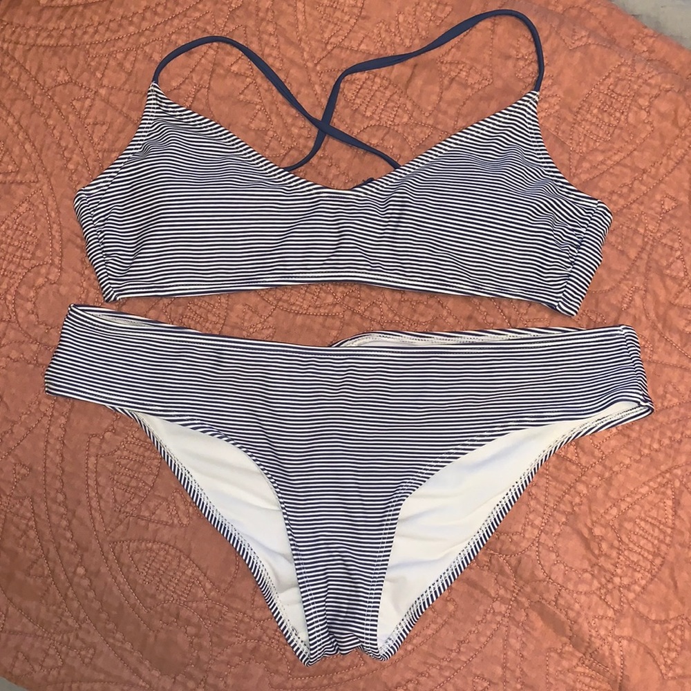 Striped Bikini Set